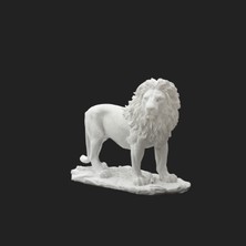 Pol & Art HYK 16 Polyester Aslan Heykel Biblo 35 x 25 cm