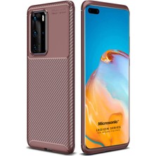 Microsonic Huawei P40 Pro Kılıf Legion Series Kahverengi