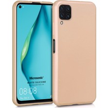 Microsonic Matte Silicone Huawei P40 Lite Kılıf Gold