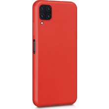 Microsonic Matte Silicone Huawei P40 Lite Kılıf Kırmızı