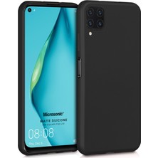 Microsonic Matte Silicone Huawei P40 Lite Kılıf Siyah