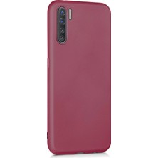 Microsonic Matte Silicone Oppo A91 Kılıf Mor