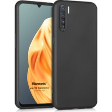 Microsonic Matte Silicone Oppo A91 Kılıf Siyah