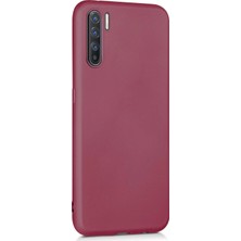 Microsonic Matte Silicone Oppo Reno 3 Kılıf Mor