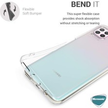 Microsonic Huawei P40 Lite Kılıf Transparent Soft Beyaz