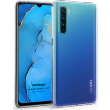 Microsonic Oppo Reno 3 Kılıf Transparent Soft Beyaz