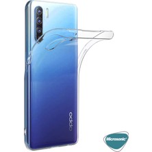 Microsonic Oppo Reno 3 Kılıf Transparent Soft Beyaz