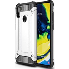 Microsonic Samsung Galaxy A11 Kılıf Rugged Armor Gümüş