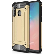 Microsonic Samsung Galaxy A21 Kılıf Rugged Armor Gold