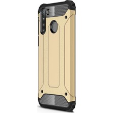 Microsonic Samsung Galaxy A21 Kılıf Rugged Armor Gold