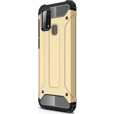 Microsonic Samsung Galaxy M31 Kılıf Rugged Armor Gold