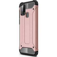 Microsonic Samsung Galaxy M31 Kılıf Rugged Armor Rose Gold