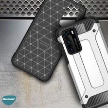 Microsonic Huawei P40 Kılıf Rugged Armor Mavi