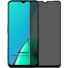 Microsonic Oppo A5 2020 Privacy 5D Gizlilik Filtreli Cam Ekran Koruyucu Siyah