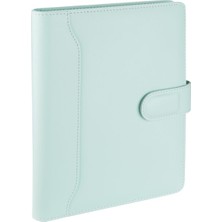 2K Diplomat Dilli Mıknatıs Kapak Organizer Çizgili Defterli 17 x 24 cm Su Yeşili