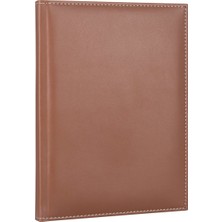 2K Düz Defter Diplomat 17 x 24 cm Taba
