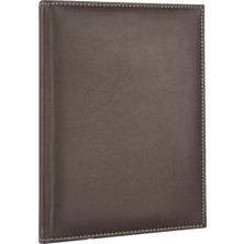 2K Düz Defter Diplomat 20 x 28 cm Kahve