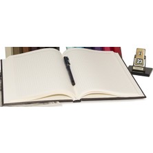 2K Kareli Defter Diplomat 17 x 24 cm Siyah