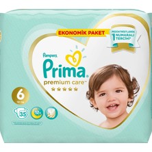 Prima Bebek Pezi Premium Care 6 Beden 35 Adet Ekonomik Paket