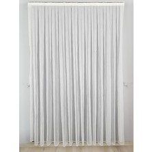 BBB Zincir Ip Çizgili Modern Tül Perde 1'e 2,5 Pileli ET3001 310 x 260 cm