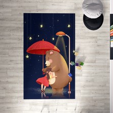 Mekta Home  Çocuk Odası ve Bebek Odası Antialerjik Halı Çizgifilm  MKTH-032