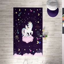 Mekta Home  Kolay Temizlenebilir Antialerjik Yıkanabilir Çocuk Halısı Pegasus MKTH-079