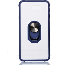 Tekno Grup Samsung Galaxy J7 Prime Kılıf Ultra Korumalı Yüzüklü Standlı Mola Kapak Lacivert