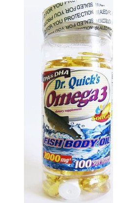 Dr. Quick Omega 3 100 Softjel Fish Oil