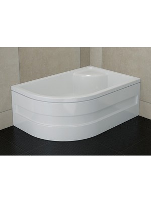 Sırduş Sırduş ASİMETRİK Mini Küvet Oturmalı 120 x 80 x 44 Sağ Sırduş Duşakabinsiz