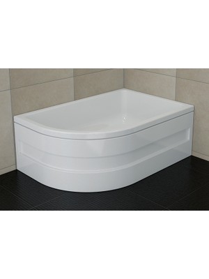 Sırduş Sırduş ASİMETRİK Mini Küvet 120 x 80 x 44 Sağ Sırduş Duşakabinsiz