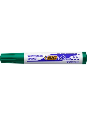 Bic Velleda 1701 Eco Yuvarlak Uçlu Beyaz Tahta Kalemi, Yeşil 12'li Kutu