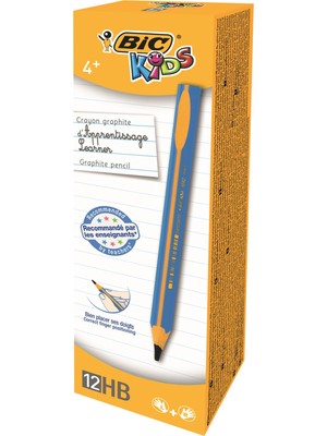 Bic Kids Evolution Üçgen Jumbo Kurşun Kalem Mavi 12'li Kutu