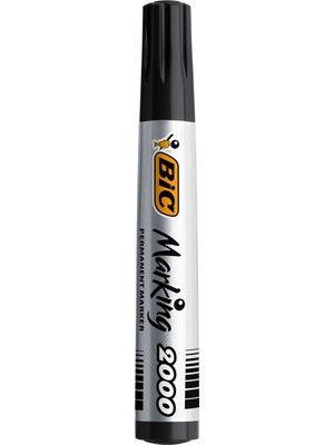 Bic Marker 2000 Yuvarlak Uç Koli Kalemi Siyah 12'li Kutu