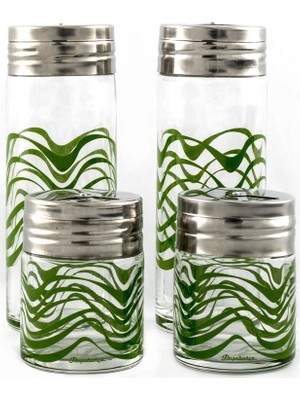Paşabahçe 95246 Yeşil Dalga Tuzluk&biberlik Set