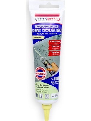 Vodabond Kullanıma Hazır Derz Dolgu 250 Gr Bej Renk