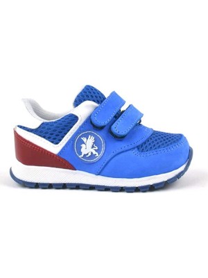 Rakerplus Deri Mavi Cırtlı Erkek Bebek Spor Ayakkabı