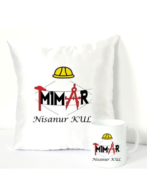 Nil Hediye Mimar Kupa Bardağı ve Dekoratif Kırlenti