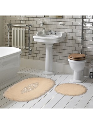 Alanur Home Selonya Welsoft Oval 2'li Kt Cappuccino