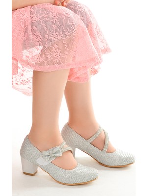 Kiko Kids Aisha Çupra Günlük Kız Çocuk 4 Cm Topuklu Abiye Ayakkabı