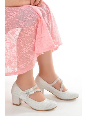 Kiko Kids Aisha Çupra Günlük Kız Çocuk 4 Cm Topuklu Abiye Ayakkabı