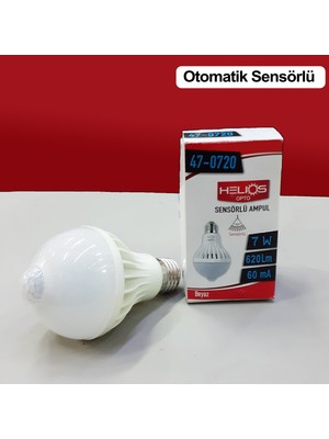 Helios Otomatik Hareket Sensörlü Led Ampul (- 47/0720)