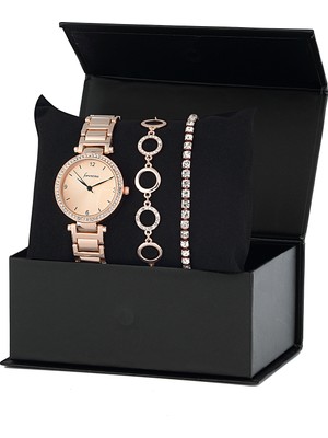 Forentina Rose Kol Saati Bileklik Kombin Set
