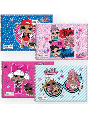 Keskin Color L.O.L. 25 x 35 Resim Defteri - 4'lü