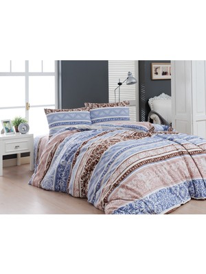 Bella Home Selected Edıtıon Nevresim Takımı Riella Kahve Çift Kişilik