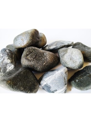 Dolomite Siyah Dolomit Taş 1 kg 6 - 8 cm Akvaryum Çakıl Bahçe Terrarium Taşı