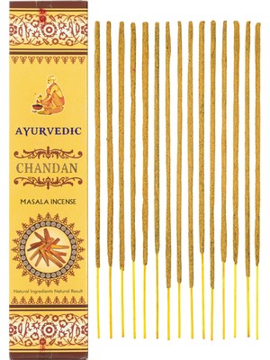 Ayurvedic Chandan  Sandal Ağacı  Masala Organik Tütsü