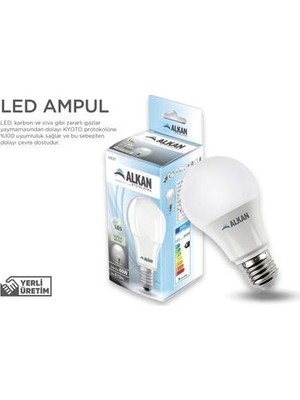 Alkan LED Ampul 6500K Beyaz 9 W 10'lu