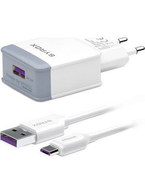 Syrox Q30 3.0A Hızlı Şarj Adaptör + Micro USB Kablo