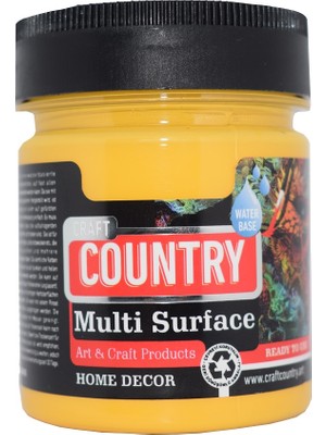 Craft Country Multi Surface Hobi Boyası 120 cc 1016 Sarı