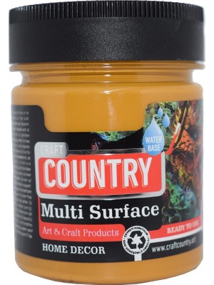 Craft Country Multi Surface Hobi Boyası 120 cc 1019 Oksit Sarı